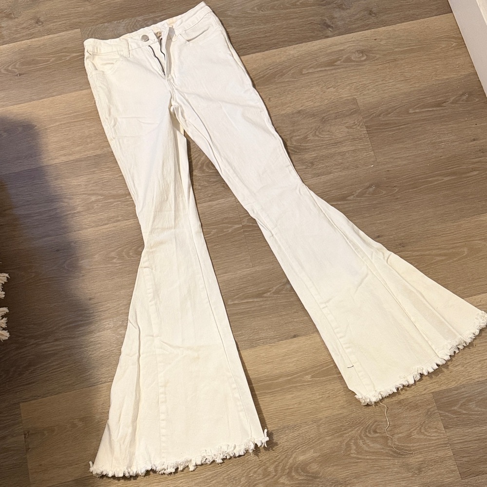 Saints & Hearts White Flared Jeans